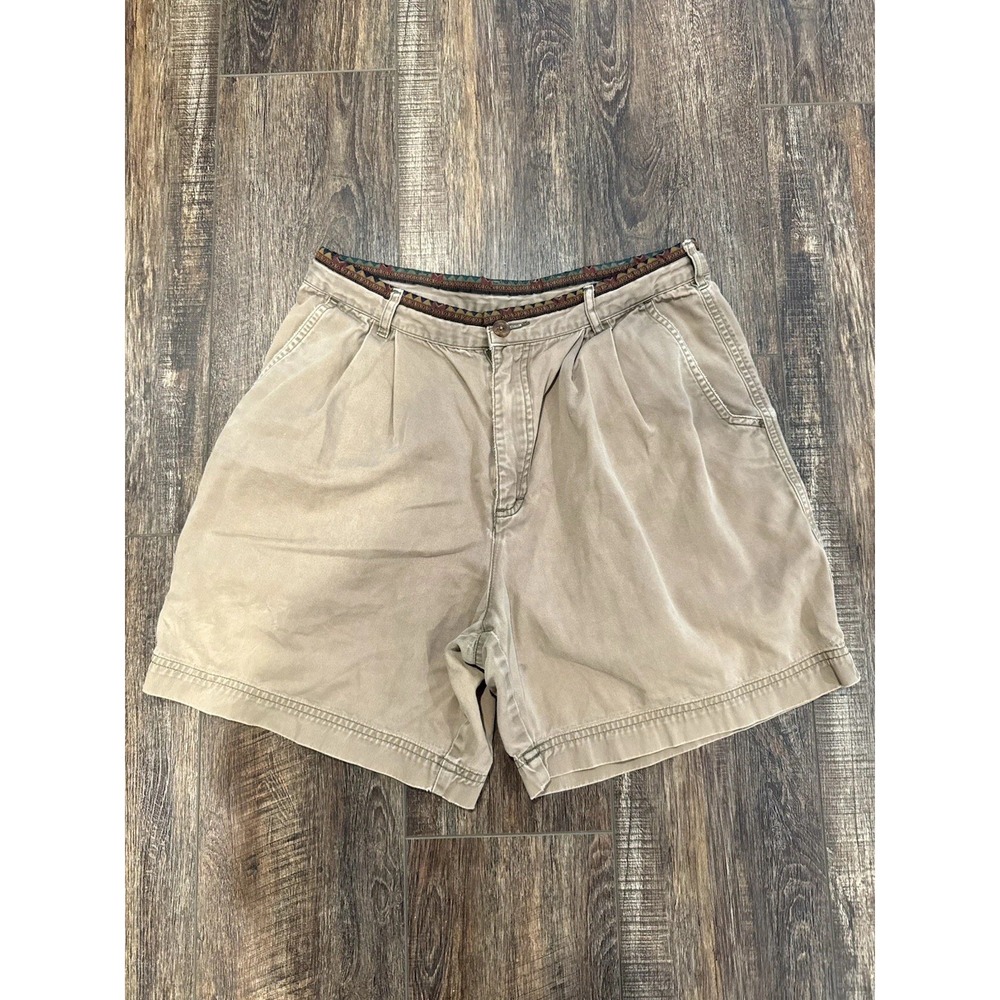 Vintage 90s Y2K Jansport Men's Dark Khaki Shorts Size XL W TRIM